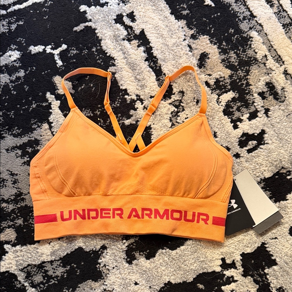 Under Armour Women's Vibrant Orange Sports Bra